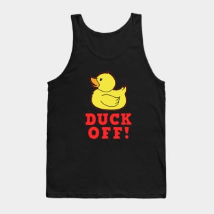 FUNNY DUCK OFF CUTE DUCK PUN Tank Top